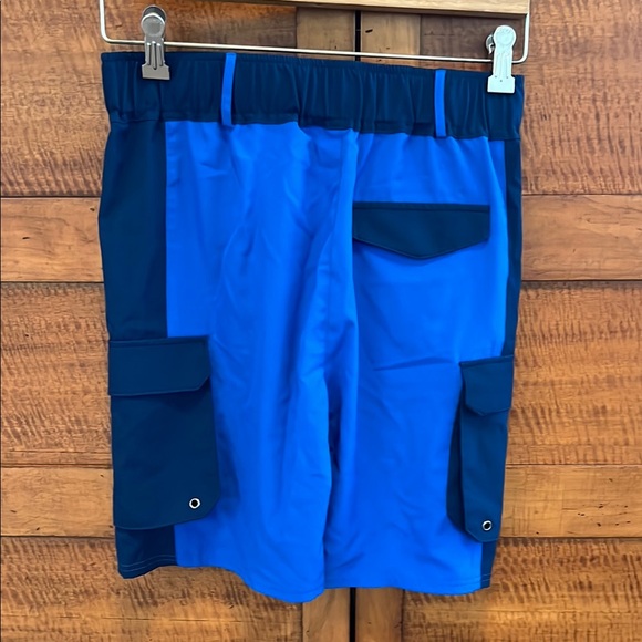 🤿28W Board Shorts / Swim Shorts / Boardshorts Royal Blue & Navy | Zubaz Small - Picture 15 of 16